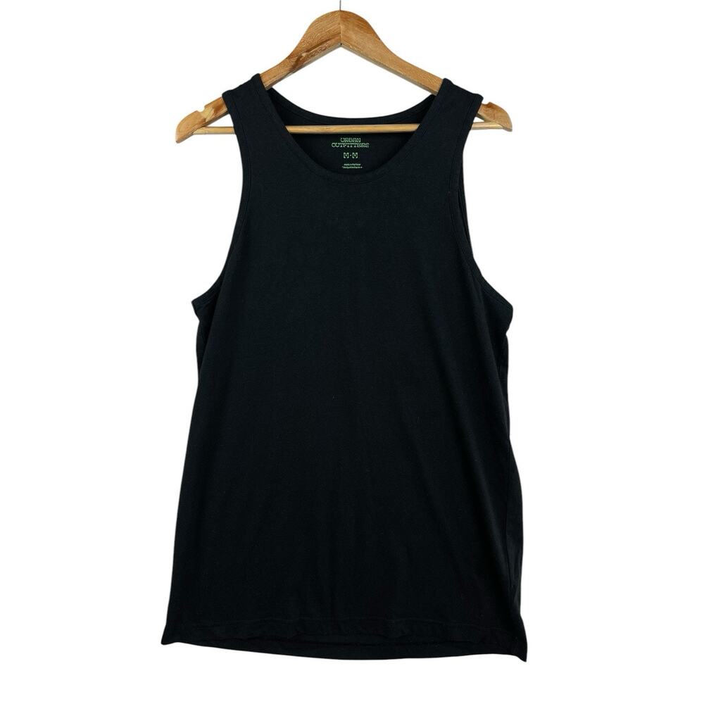 Urban Outfitters Men's Med Sleeveless Crop Tank Top Crew Neck Grungecore Matrix - Picture 7 of 7